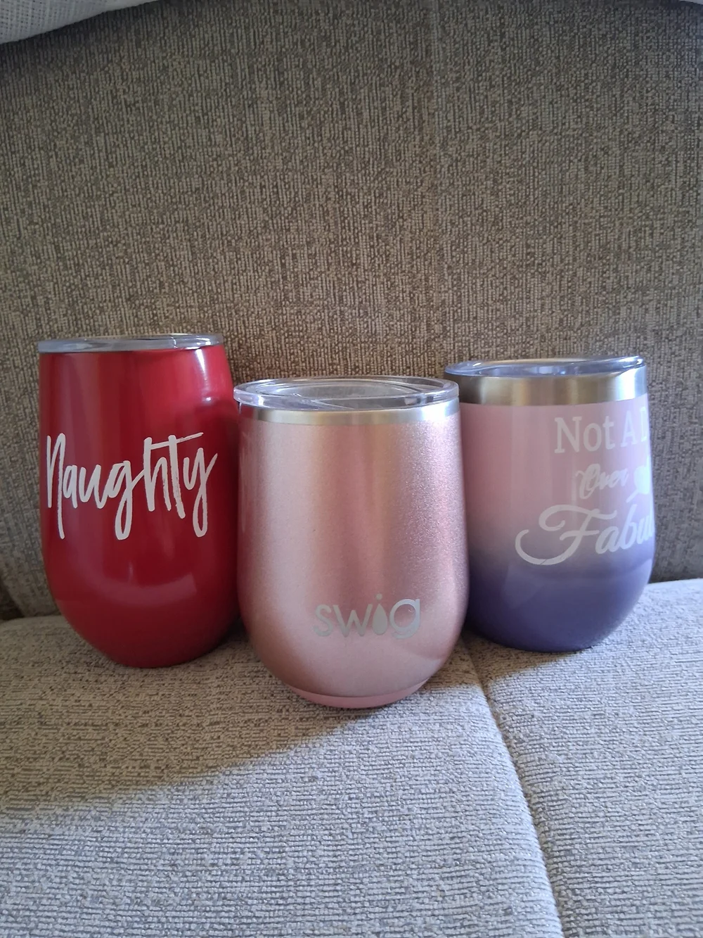 Set Of Three Wine Tumblers